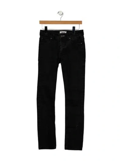 Pre-owned Acne Studios Mid-rise Straight Leg Jeans In Black