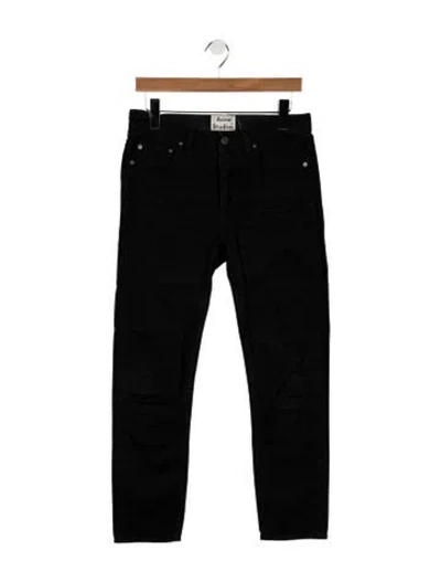 Pre-owned Acne Studios Mid-rise Straight Leg Jeans In Black