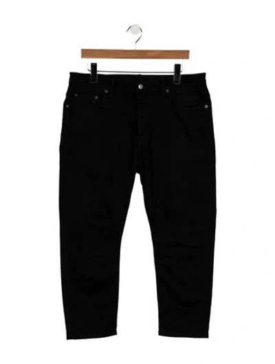 Pre-owned Acne Studios Mid-rise Straight Leg Jeans In Black