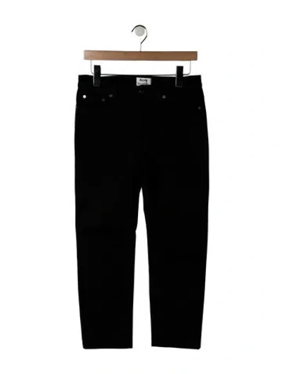 Pre-owned Acne Studios Mid-rise Straight Leg Jeans In Black