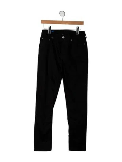 Pre-owned Acne Studios Mid-rise Straight Leg Jeans In Black