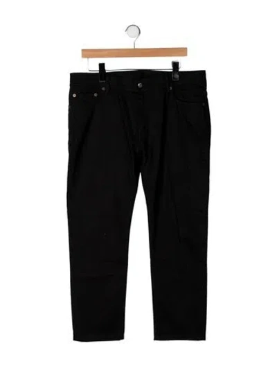 Pre-owned Acne Studios Mid-rise Straight Leg Jeans In Black