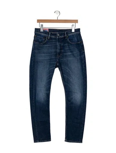 Pre-owned Acne Studios Mid-rise Straight Leg Jeans In Blue