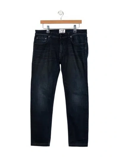 Pre-owned Acne Studios Mid-rise Straight Leg Jeans In Blue