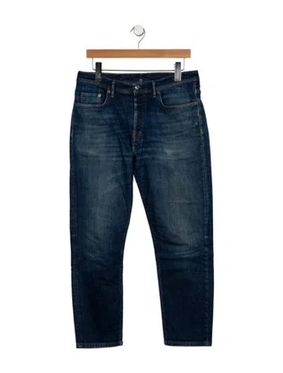 Pre-owned Acne Studios Mid-rise Straight Leg Jeans In Blue