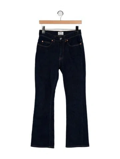Pre-owned Acne Studios Mid-rise Straight Leg Jeans In Blue
