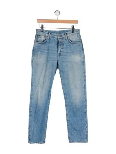 Pre-owned Acne Studios Mid-rise Straight Leg Jeans In Blue