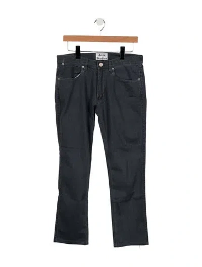 Pre-owned Acne Studios Mid-rise Straight Leg Jeans In Blue