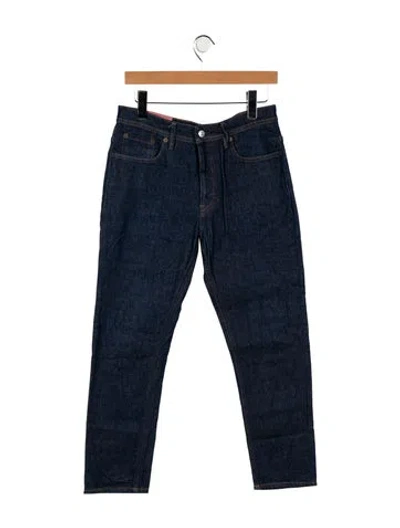 Pre-owned Acne Studios Mid-rise Straight Leg Jeans In Blue