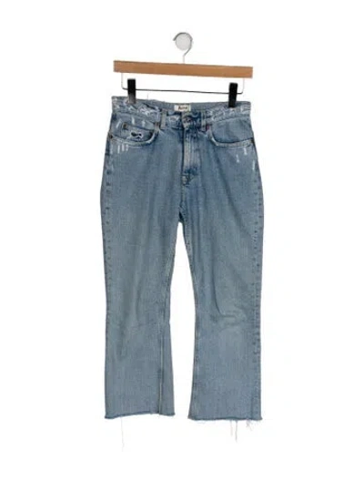 Pre-owned Acne Studios Mid-rise Straight Leg Jeans In Blue