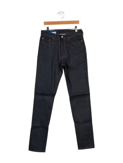 Pre-owned Acne Studios Mid-rise Straight Leg Jeans In Blue