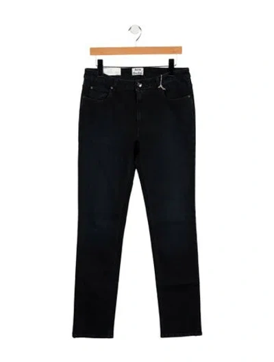 Pre-owned Acne Studios Mid-rise Straight Leg Jeans In Blue