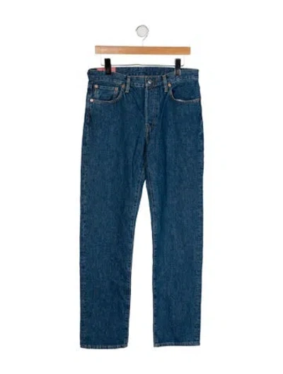 Pre-owned Acne Studios Mid-rise Straight Leg Jeans In Blue