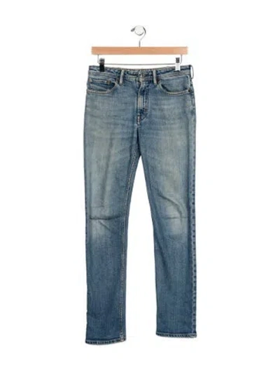Pre-owned Acne Studios Mid-rise Straight Leg Jeans In Blue