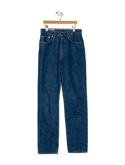 Pre-owned Acne Studios Mid-rise Straight Leg Jeans In Blue