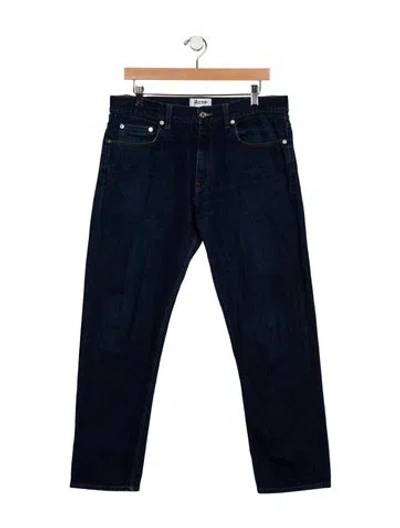 Pre-owned Acne Studios Mid-rise Straight Leg Jeans In Blue