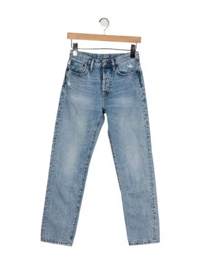 Pre-owned Acne Studios Mid-rise Straight Leg Jeans In Blue