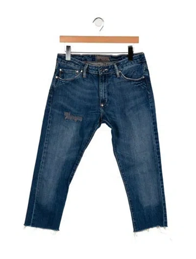 Pre-owned Acne Studios Mid-rise Straight Leg Jeans In Blue