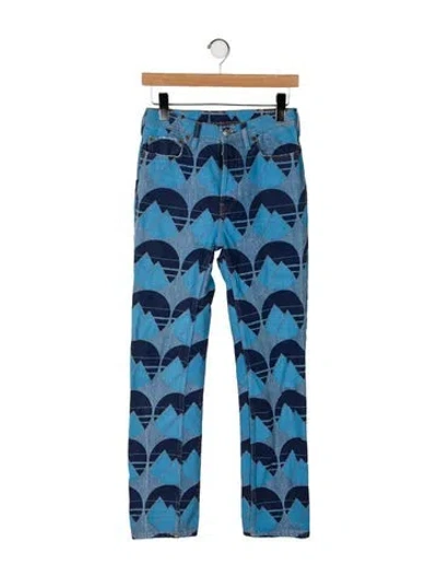 Pre-owned Acne Studios Mid-rise Straight Leg Jeans In Blue