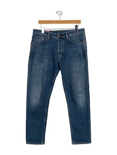 Pre-owned Acne Studios Mid-rise Straight Leg Jeans In Blue