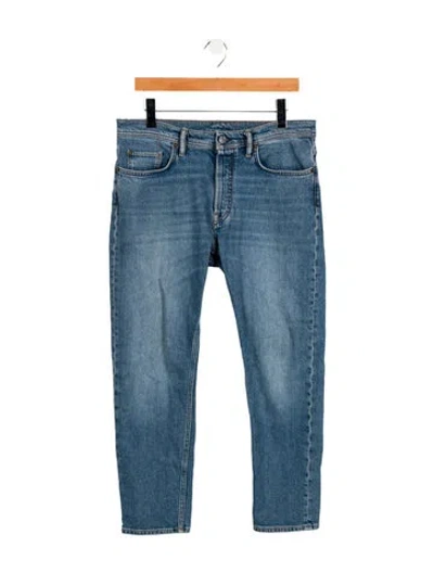 Pre-owned Acne Studios Mid-rise Straight Leg Jeans In Blue