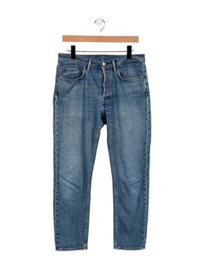Pre-owned Acne Studios Mid-rise Straight Leg Jeans In Blue