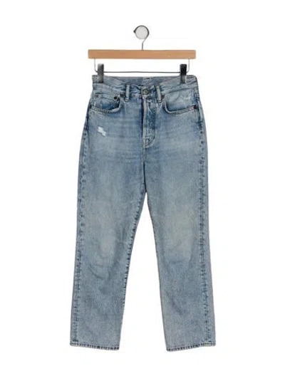 Pre-owned Acne Studios Mid-rise Straight Leg Jeans In Blue