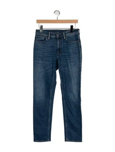 Pre-owned Acne Studios Mid-rise Straight Leg Jeans In Blue