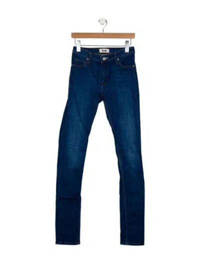 Pre-owned Acne Studios Mid-rise Straight Leg Jeans In Blue