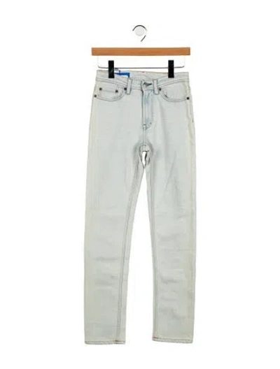 Pre-owned Acne Studios Mid-rise Straight Leg Jeans In Blue