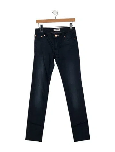 Pre-owned Acne Studios Mid-rise Straight Leg Jeans In Blue