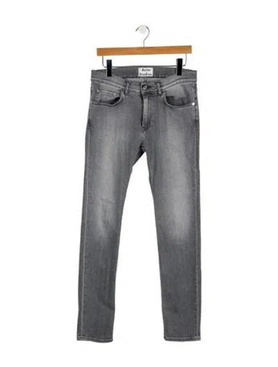 Pre-owned Acne Studios Mid-rise Straight Leg Jeans In Blue