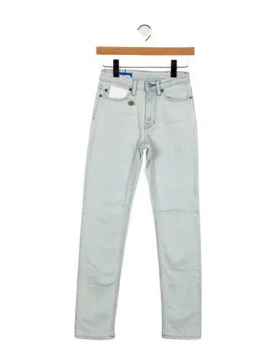 Pre-owned Acne Studios Mid-rise Straight Leg Jeans In Blue