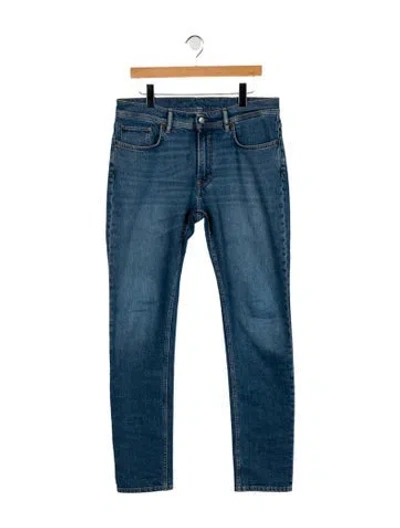 Pre-owned Acne Studios Mid-rise Straight Leg Jeans In Blue