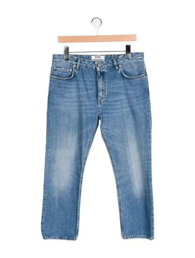 Pre-owned Acne Studios Mid-rise Straight Leg Jeans In Blue