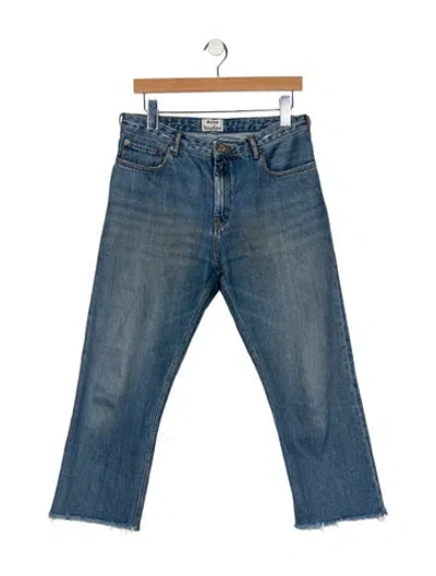 Pre-owned Acne Studios Mid-rise Straight Leg Jeans In Blue