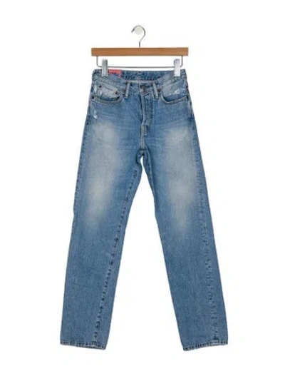 Pre-owned Acne Studios Mid-rise Straight Leg Jeans In Blue