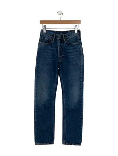 Pre-owned Acne Studios Mid-rise Straight Leg Jeans In Blue