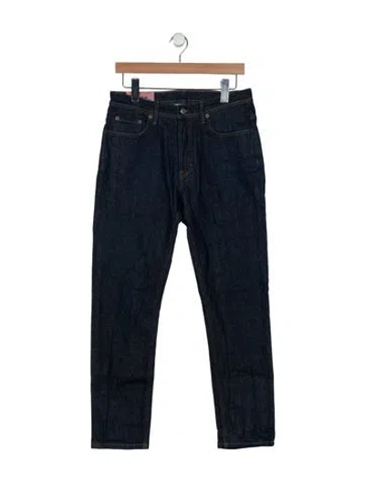 Pre-owned Acne Studios Mid-rise Straight Leg Jeans In Blue