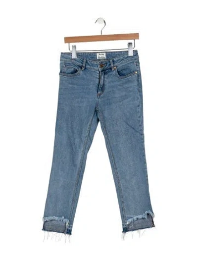 Pre-owned Acne Studios Mid-rise Straight Leg Jeans In Blue