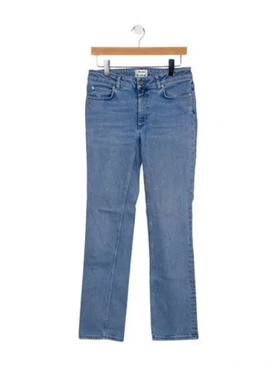 Pre-owned Acne Studios Mid-rise Straight Leg Jeans In Blue