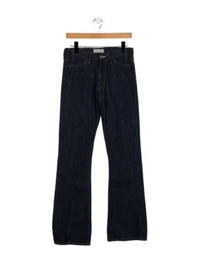 Pre-owned Acne Studios Mid-rise Straight Leg Jeans In Blue