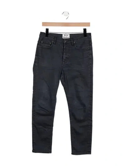Pre-owned Acne Studios Mid-rise Straight Leg Jeans In Blue