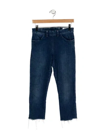 Pre-owned Acne Studios Mid-rise Straight Leg Jeans In Blue