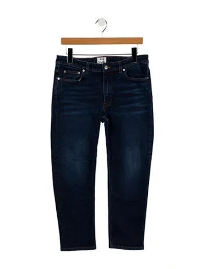 Pre-owned Acne Studios Mid-rise Straight Leg Jeans In Blue