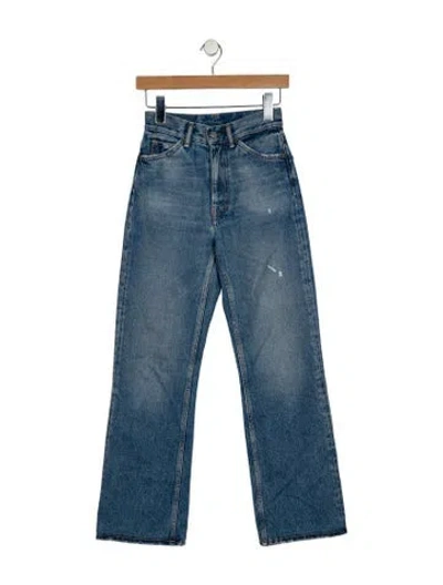 Pre-owned Acne Studios Mid-rise Straight Leg Jeans In Blue