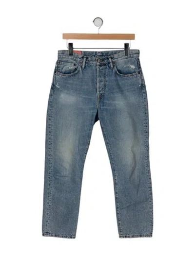 Pre-owned Acne Studios Mid-rise Straight Leg Jeans In Blue