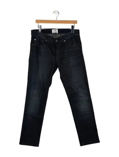 Pre-owned Acne Studios Mid-rise Straight Leg Jeans In Blue