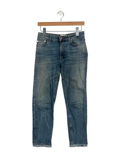 Pre-owned Acne Studios Mid-rise Straight Leg Jeans In Blue