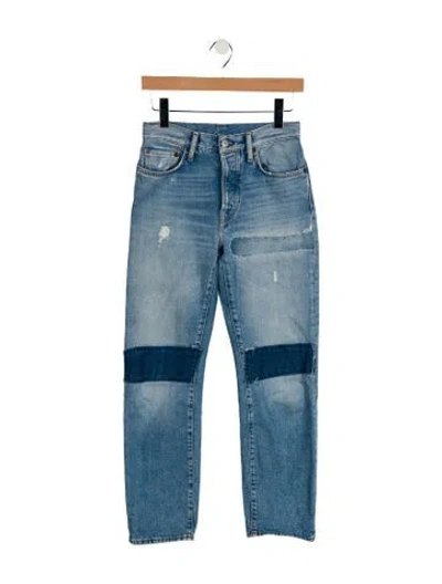 Pre-owned Acne Studios Mid-rise Straight Leg Jeans In Blue